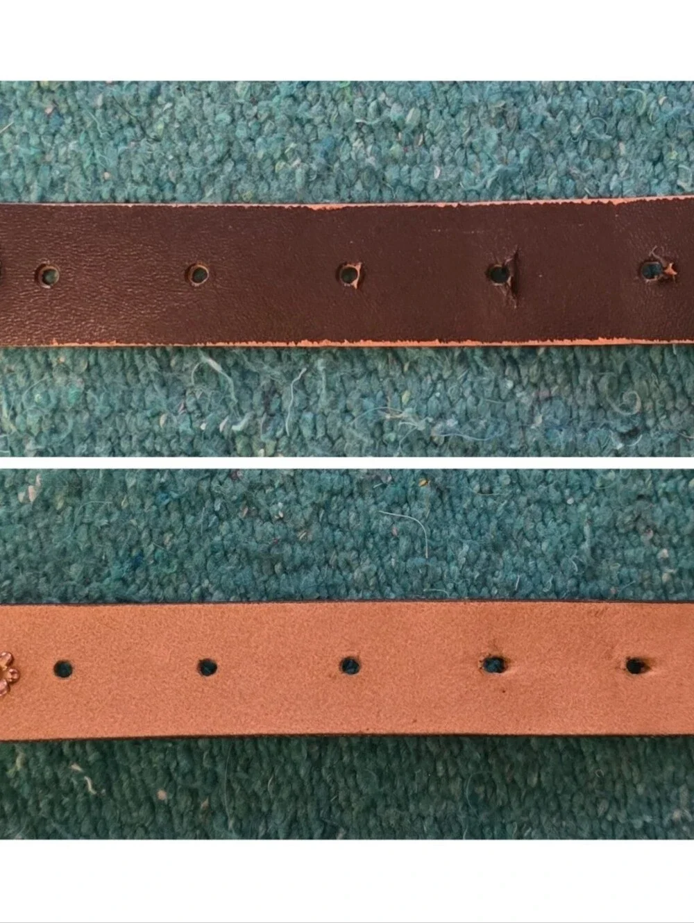 Vintage Concho Black/Espresso Leather Belt with Silver Buckle Rare